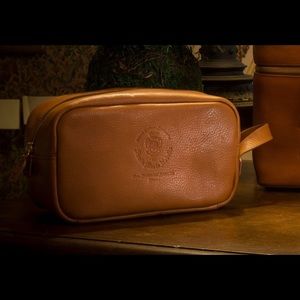 Italian leather toiletry case
